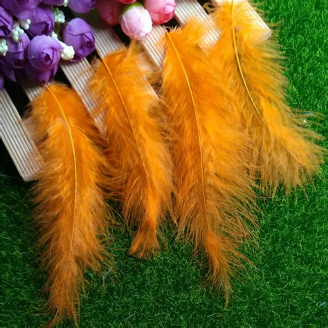 Buy Colorful 10pcs Dyed Turkey Feather Fluffy Diy