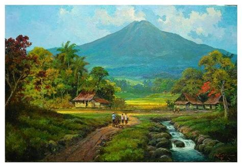 100+ Gambar Pemandangan Alam yang Indah | Lukisan, Foto, Sketsa