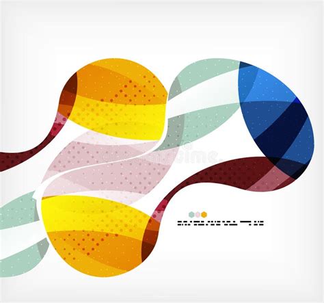 Colorful Abstract Flowing Shapes Stock Vector Illustration Of Dynamic