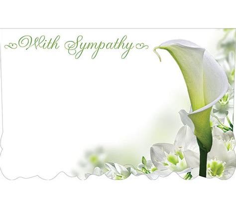 Browse through our template library to find one that suits your taste. 50 WITH SYMPATHY Lilly Flowers Florist Blank