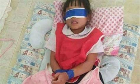 Thai Kindergartener Gets Tied And Blindfolded For Tearing Teachers Papers