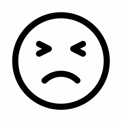 Damn It Emoticon Emotion Face Not Amused Smileys Icon Download