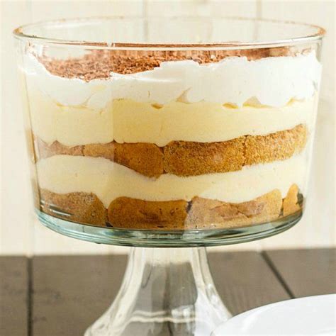 Tiramisu Trifle Easy And Quick No Bake Dessert Layers Of Ladyfingers Mascarpone Cheese And