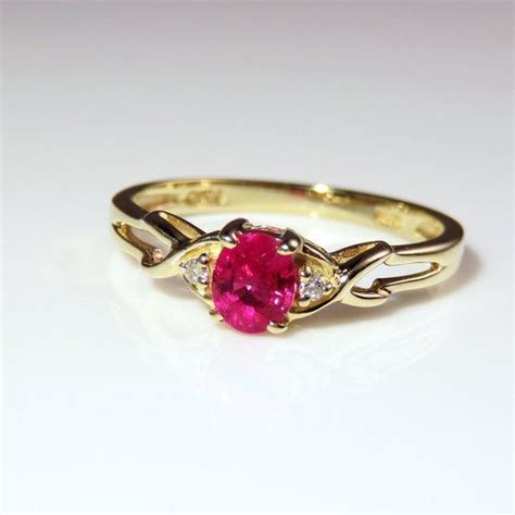 Etsy is an excellent place to look for alternatives to the traditional diamond engagement ring. Ruby Engagement Ring, Dainty Pink Engagement Ring, 0.52 carat Ruby Diamond Ring 14K Gold, Ruby ...