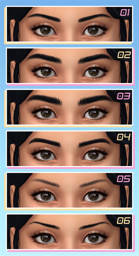 Sims 4 Mm Cc Stretchskeleton 12 Maxis Match Y Eyebrows 18