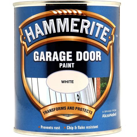 Hammerite Garage Door Paint White 750ml Wilko