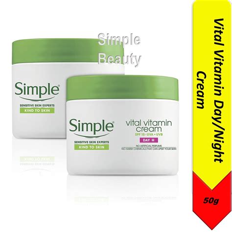 Simple Vital Vitamin Daynight Cream 50ml Shopee Singapore