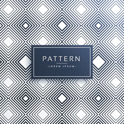 Stylish Pattern Design Of Diagonal Square Download Free Vector Art