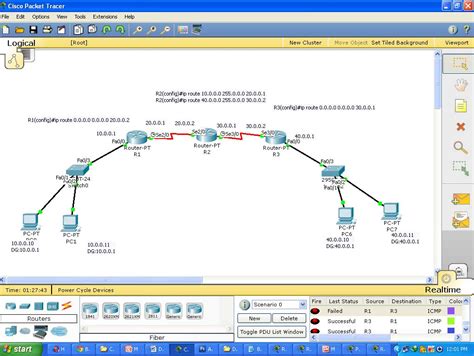 How To Configure Default Route To The Routers Router Switch Configuration Using Packet Tracer GNS