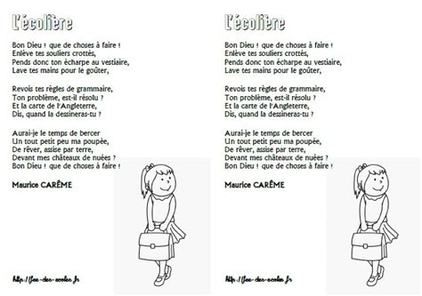 Poesie L Ecole De Maurice Careme