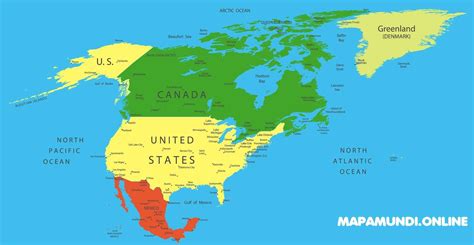 Mapa Politico De America Del Norte Tamano Completo Images