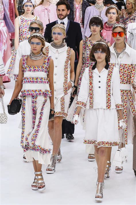 Models Walk the Runway Finale during the Chanel Show Editorial Photo ...