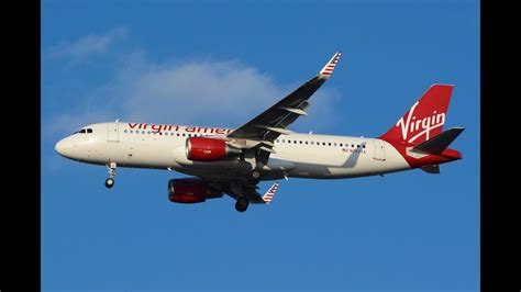 Plane Spotting Virgin America A320 Landing At Jfk Youtube