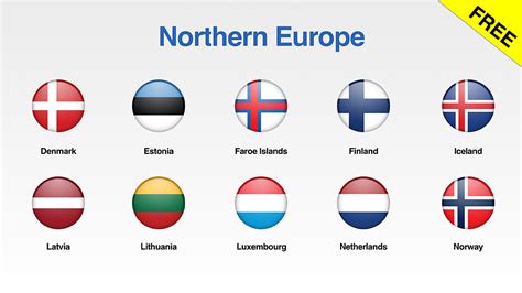 Free Set Of Europe Flags Icons For Your Presentations Presomakeover
