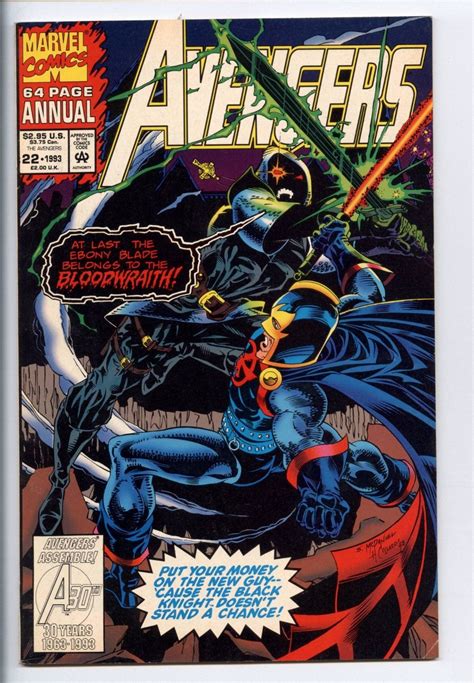 Avengers Annual 22 Blood Wraith Marvel 1993 Fnvf Hipcomic