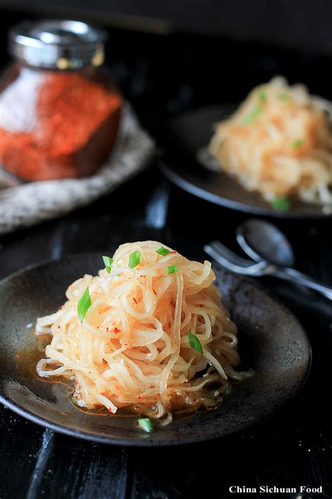 Spicy White Radish Salad China Sichuan Food