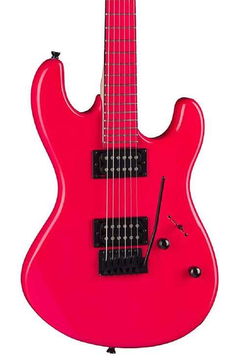 Dean Custom Zone Electric Guitar Flourescent Pink Reverb