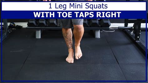 Single Leg Mini Squats With Toe Tap Youtube