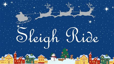 Sleigh Ride Christmas Song Lyric Video Gwen Stefani Youtube