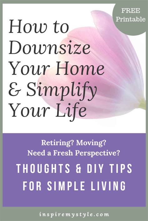 How To Downsize And Simplify Your Life Downsizing In Retirement