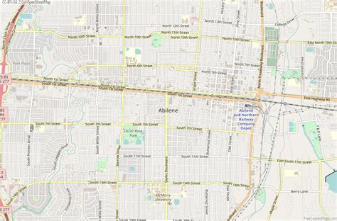 Abilene Map United States Latitude And Longitude Free Maps