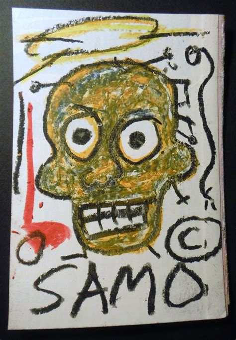 Original Samo Street Art Graffiti Postcard Circa 81 Vintage Basquiat