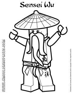 Mewarna08 Kleurplaat Skyler Ninjago