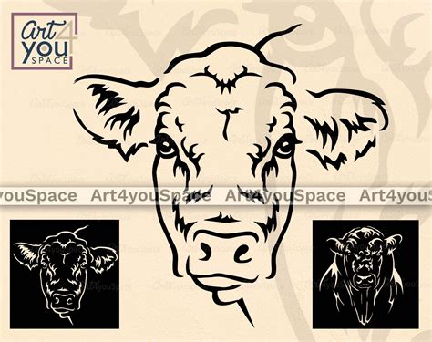 Angus Bull Svg File Cricut Cattle Clipart Buffalo Head Etsy Canada