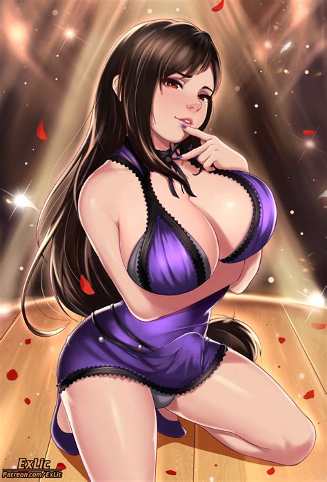 Tifa Lockhart And Tifa Lockhart Final Fantasy And More Drawn By Exlic Danbooru