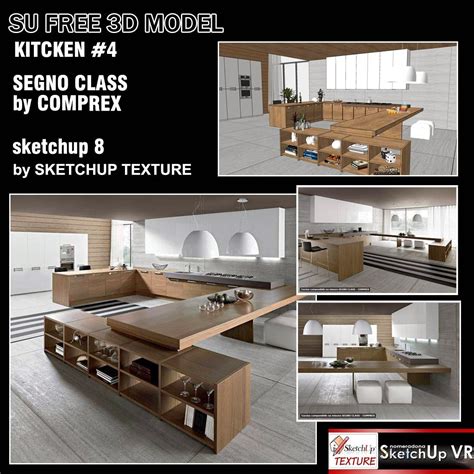 To download a free sketchup model, you'll have to sign up if you don't already own a turbosquid account. FREE SKETCHUP 3D MODEL KITCHEN DESIGN - Vray Sketchup - TUT