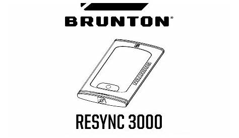 Brunton Resync 3000 & 6000 Owner's manual | Manualzz