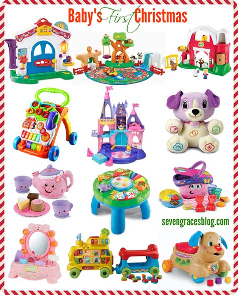 This gift guide for toddlers will help you pick a gift whether it be a toy, an instrument, a craft, or more. Best Gifts for Baby's First Christmas - Seven Graces