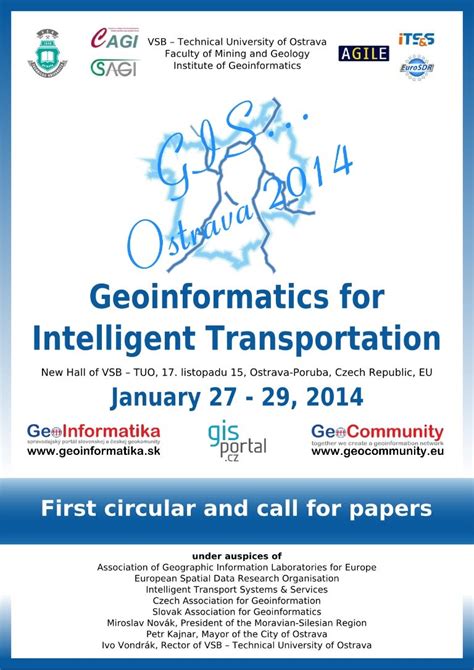 Gis Ostrava 2014 Geoinformatics For Intelligent Transportation 1st