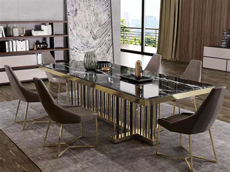 Sample order:sample is available for customer to checrk the quality we will charge double price for sample,but will return back after ordering. Marble Dining Table Set Stainless Steel Leg Customized 10 ...