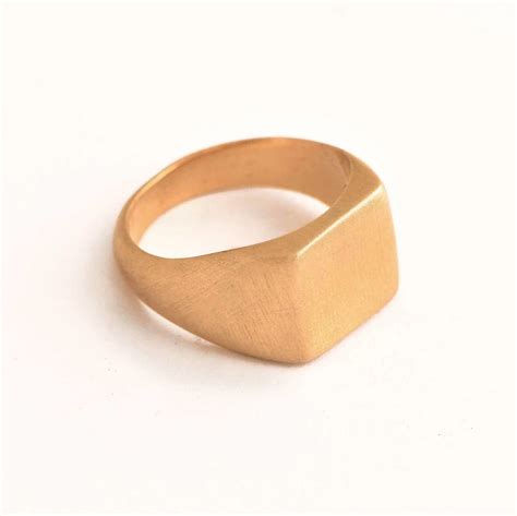 Custom Signet Ring For Menwomen Sterling Silver Square Etsy Israel
