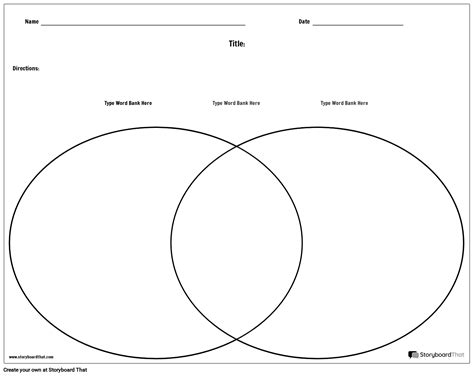 Venn Diagram Template For Kids