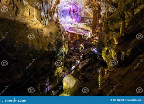 Colorful Underground Prometheus Cave Formations Imereti Region Of