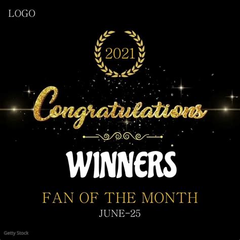 Congratulations Winners Template Postermywall