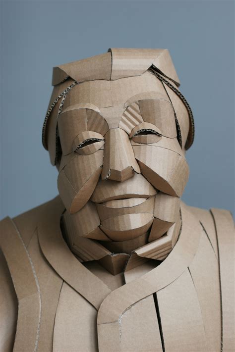 Life Size Cardboard Sculptures Of Chinese Villagers Tap Into Artist