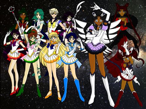Au Sailor Moon Team By Kuroshi Tenshi On Deviantart