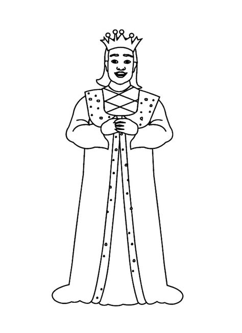 King Giving Speech Coloring Pages : Kids Play Color