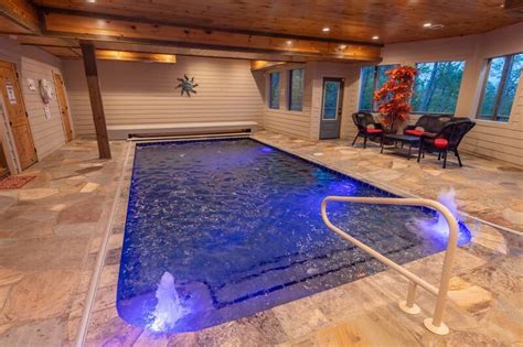 Cabin With Indoor Pool Smoky Mountains Cabin Photos Collections