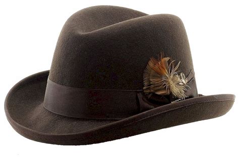 Scala Classico Mens Godfather Wool Homburg Hat