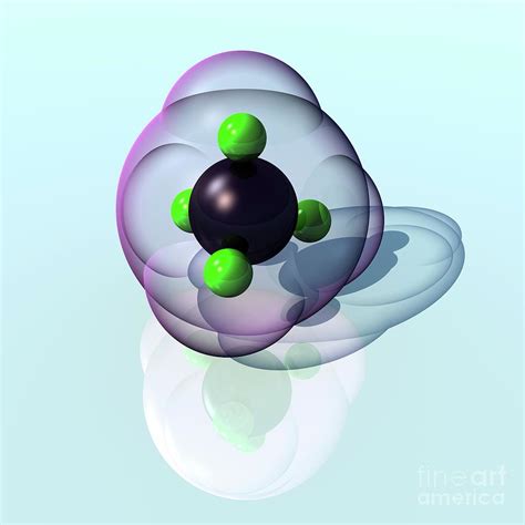 Methane Molecule Photograph By Russell Kightleyscience Photo Library