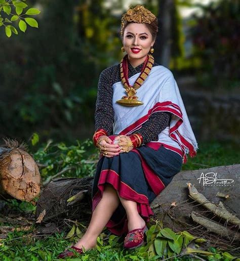 Pretty Nepal Girl In Traditional Costume NationalCostumes