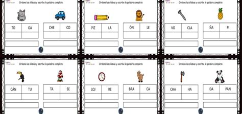 palabras bisílabas – Imagenes Educativas