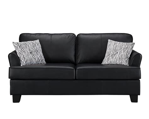 Compre muebles a excelentes precios. Alexandria Leather Sleeper Sofa (Black) - Full - 2kfurniture
