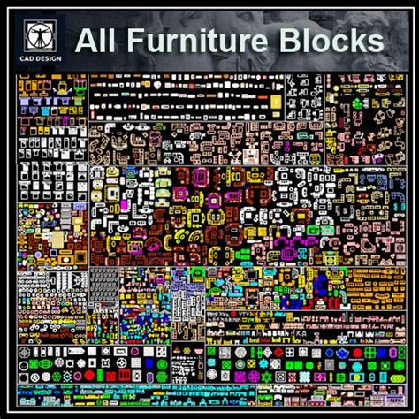 All Furniture Blocksall In One Cad Design Free Cad