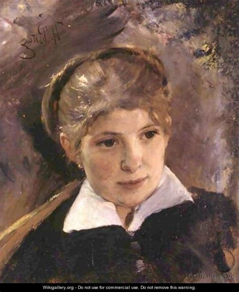 Portrait Of A Woman Ilya Efimovich Efimovich Repin
