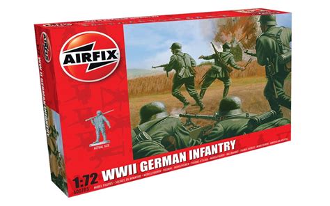 00705 Airfix Wwii German Infantry 172 Plastic Model Kit